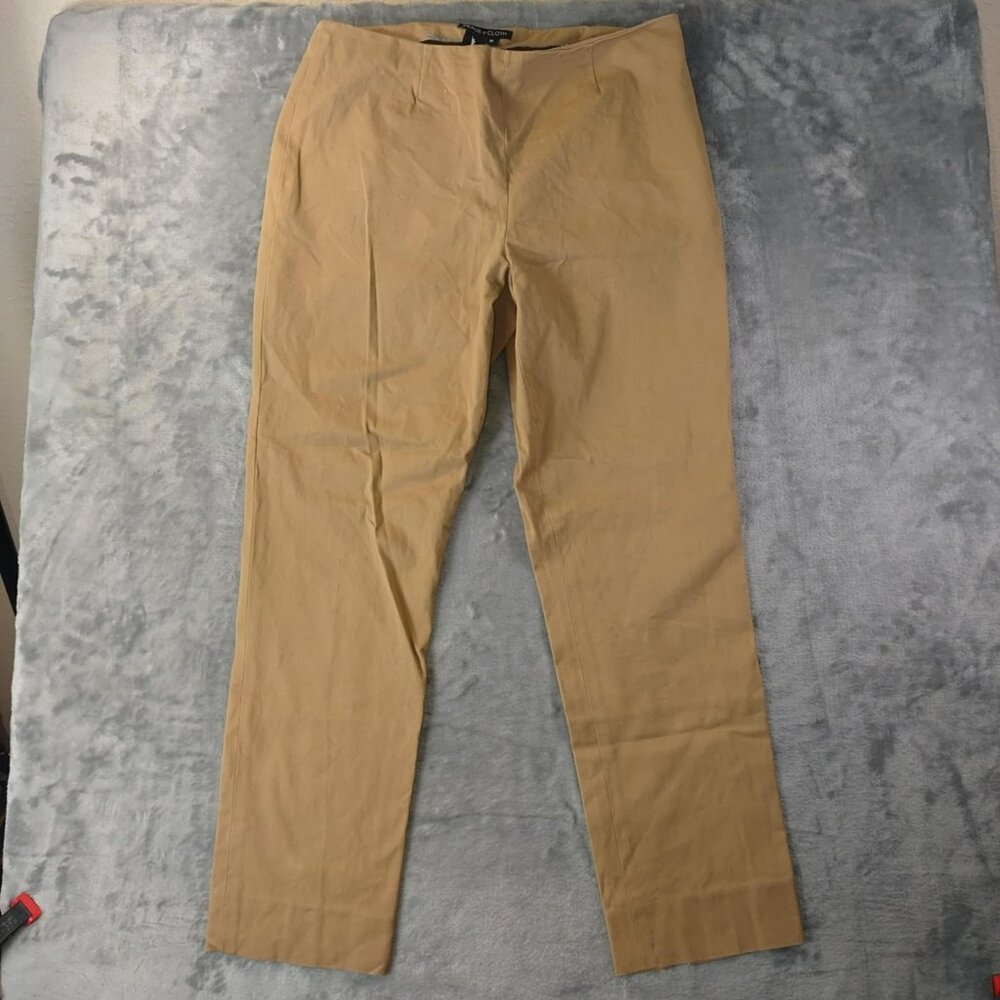 Peace‎ of Cloth Womens 8 Tan Cargo Pants Casual Occupational Minimalist Winter